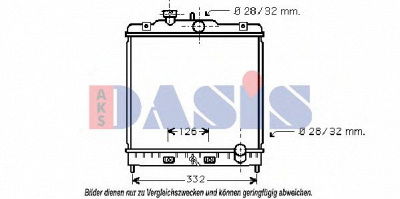 AKS DASIS 103002n -  Радиатор, охлаждение двигателя